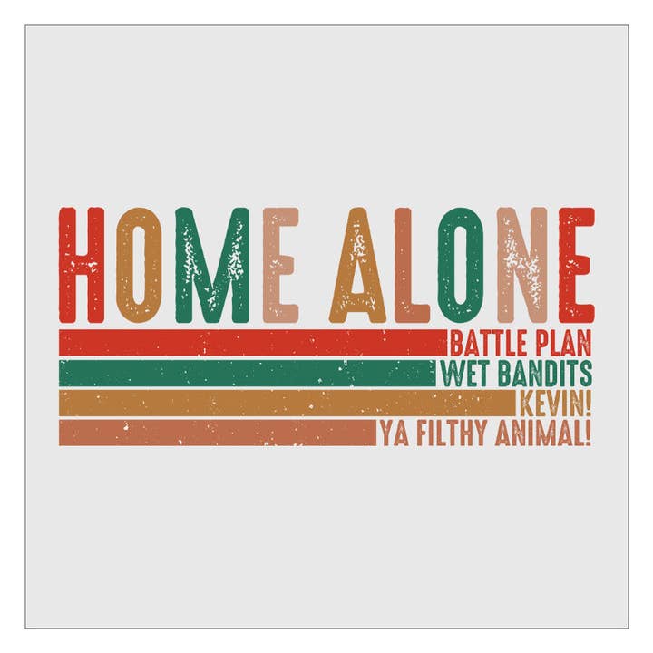 Home Alone Christmas - Staplad DTF-överföring för wholesale av Flawless Transfers