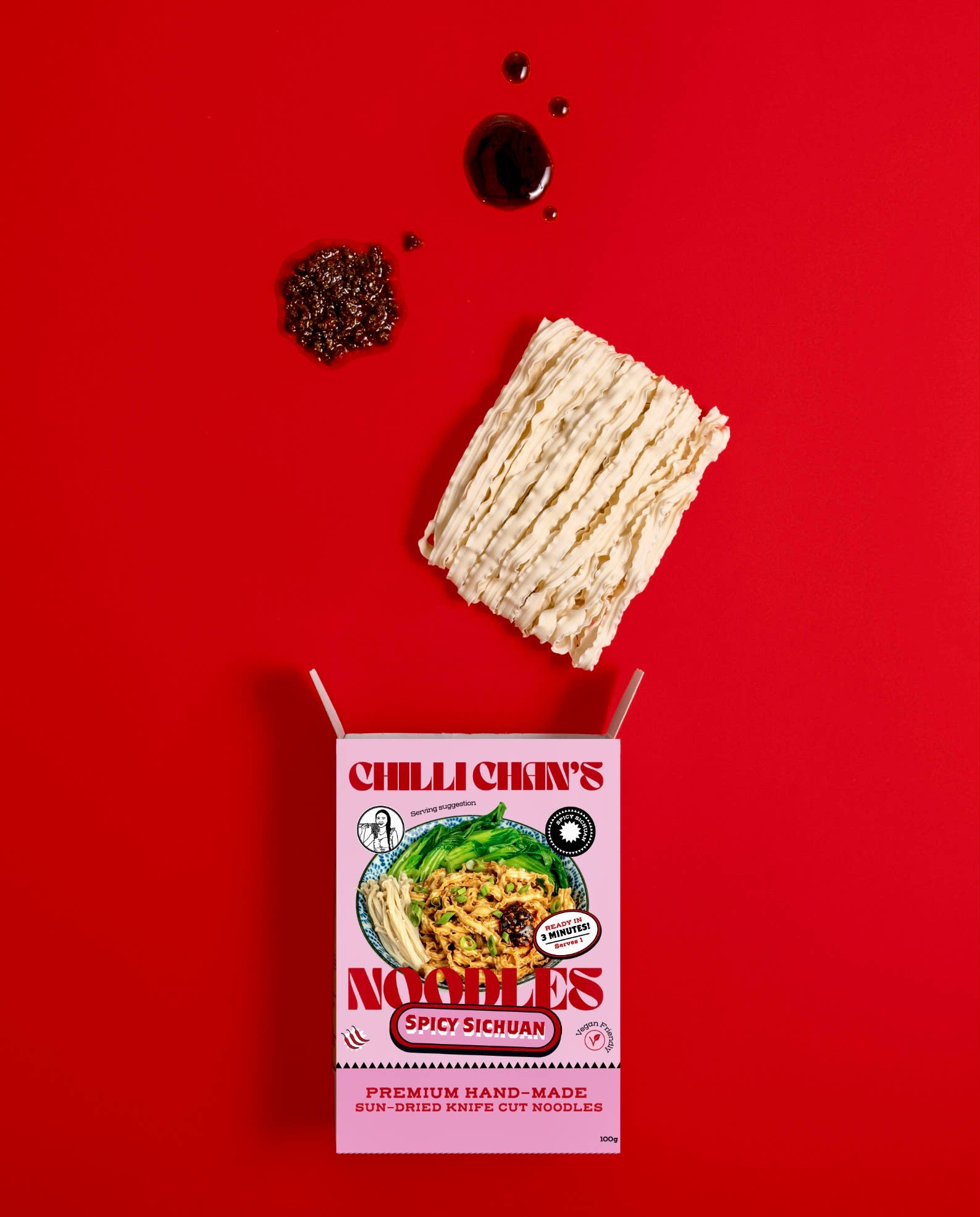 Chilli Chan's – Großhandel Ramen – Sonnengereifte handgeschnittene Nudeln – Würzig Sichuan