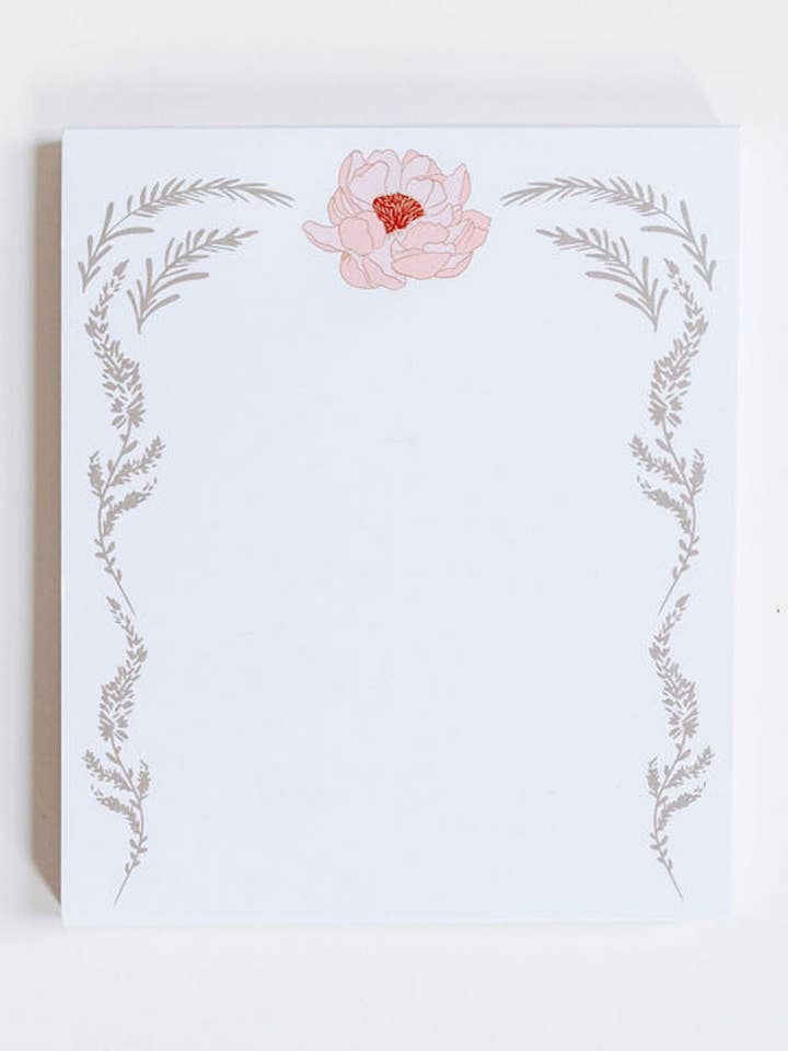 GRAND BLOC-NOTES PIVOINE pour la vente par A BEST DAY
