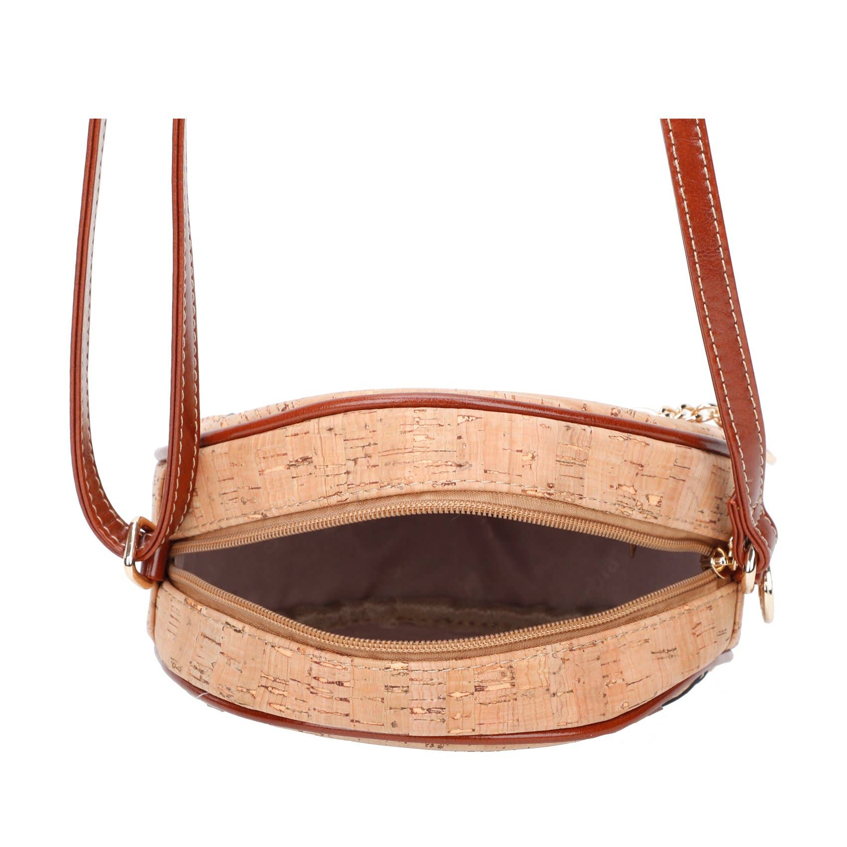 Superbia - Wholesale Crossbody Bag - Women's - Small Round Shape Cork Bag -58874
