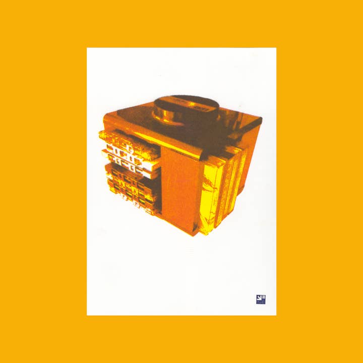 riso print - Cassette Carousel - impression audio rétro - A4 pour la vente par VrijFormaat