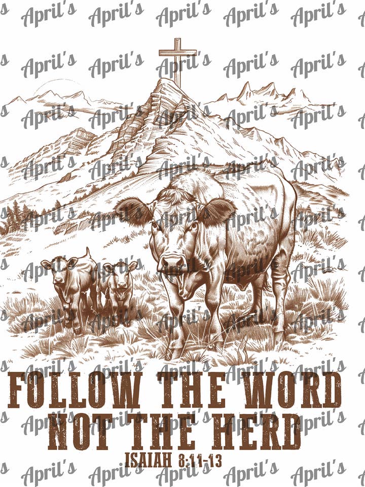 Suivez le transfert DTF chrétien. pour la vente par Signs By Aprils LLC