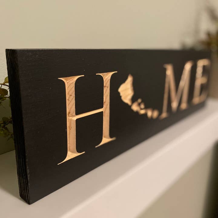 Creative Carpentry of Maine - Venta al por mayor Letreros - Letrero de Hawaii «Home»