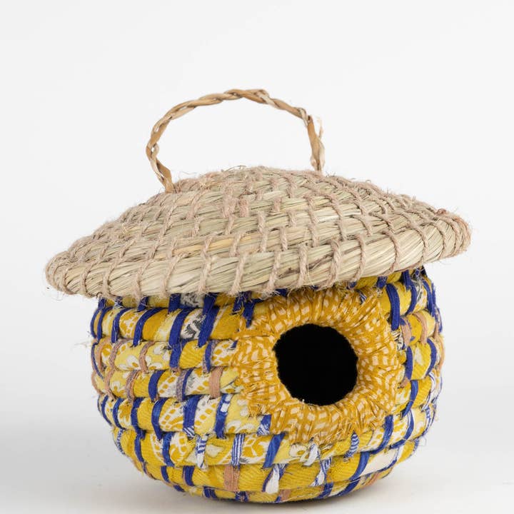 Ten Thousand Villages - Wholesale Bird House - Acorn Sari Birdhouse4