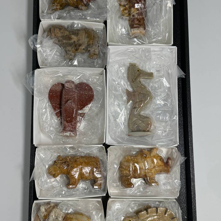 The 7 Directions - Wholesale Decorative Figurine - 9 pc flat animal carvings FT84 Lions angels and more1