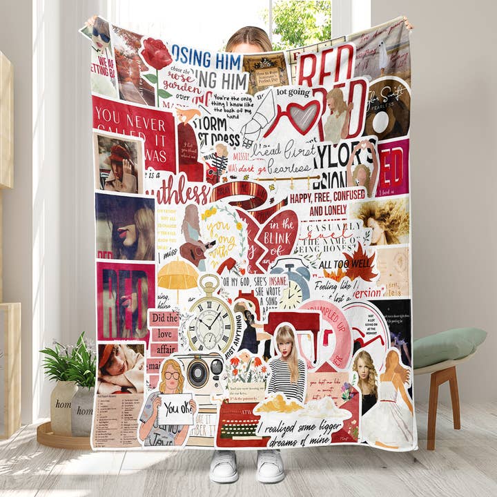 Little Trendy - Wholesale Throw Blanket - Swiftie Throw Blanket soft flannel Blanket