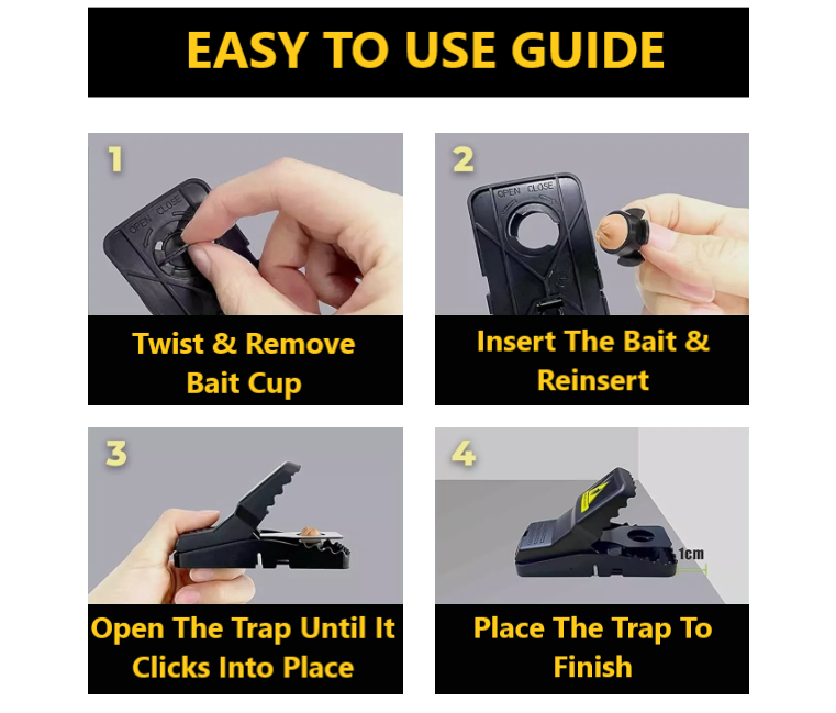 My Wholesale Warehouse - Wholesale Pet Grooming Aid - Not Cat/Dog - Generise Mouse Trap 4 Pack - Say Goodbye to Your Rodent Problem!3