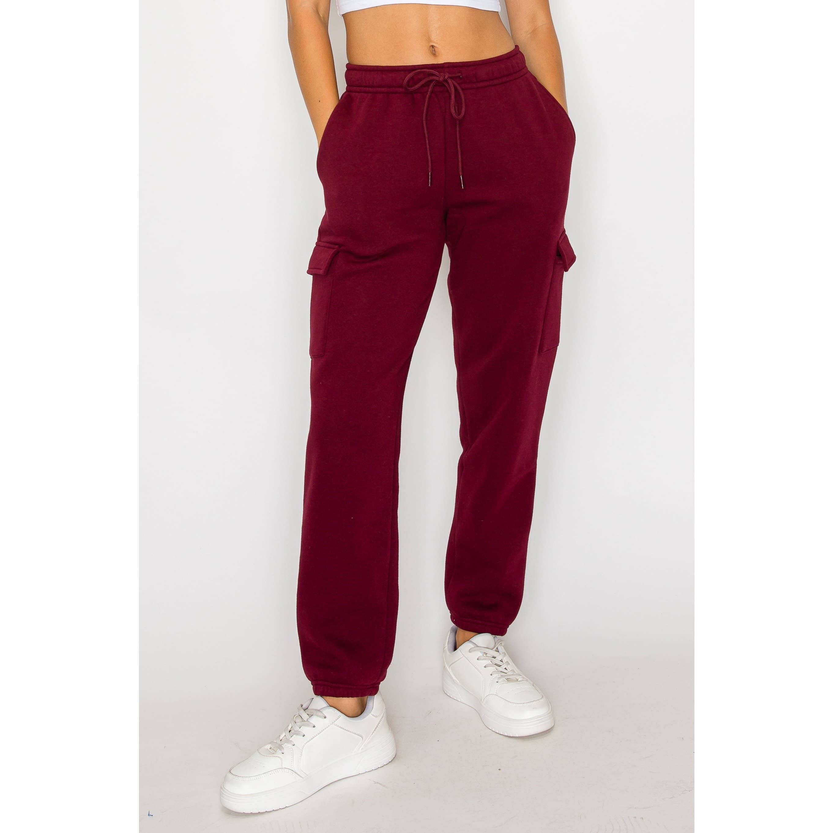 Timeless - Wholesale Athletic Sweatpants/Joggers - Women's - Cargo Fleece Relaxed Sweatpants8