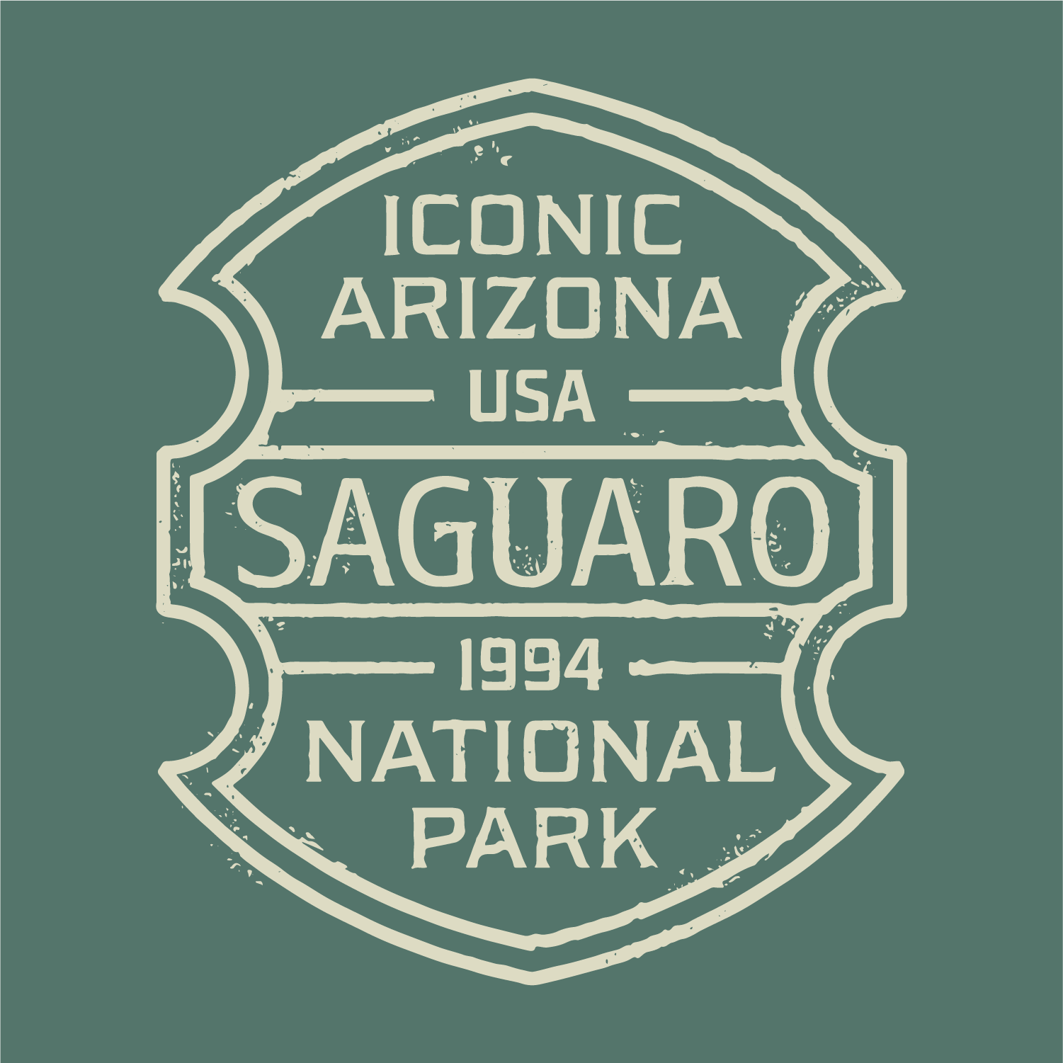 Iconic Arizona - Wholesale Screen Printed T-Shirt - Unisex - Saguaro NP Unisex Tee4