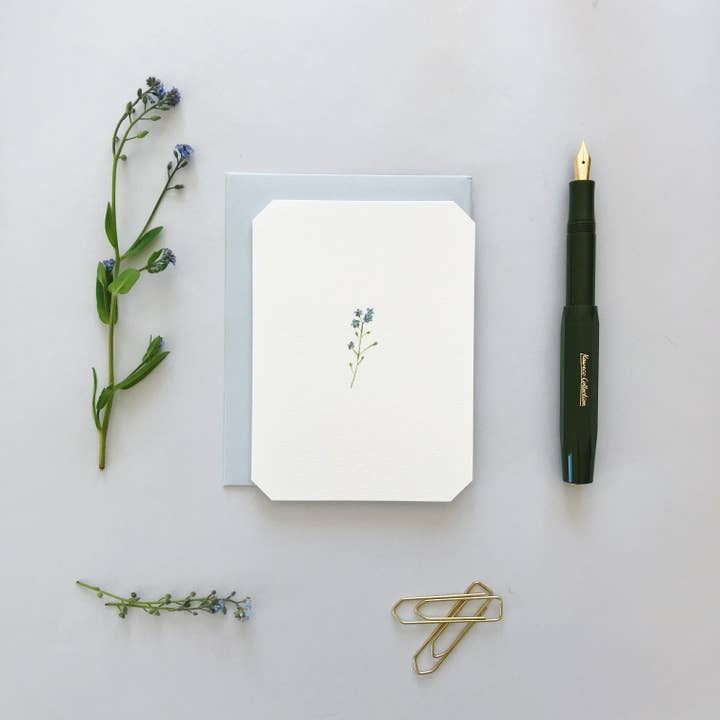 Annie Brougham Paper Goods. - Wholesale Everyday greeting card - Flora Collection - Forget-Me-Not Petit Card1
