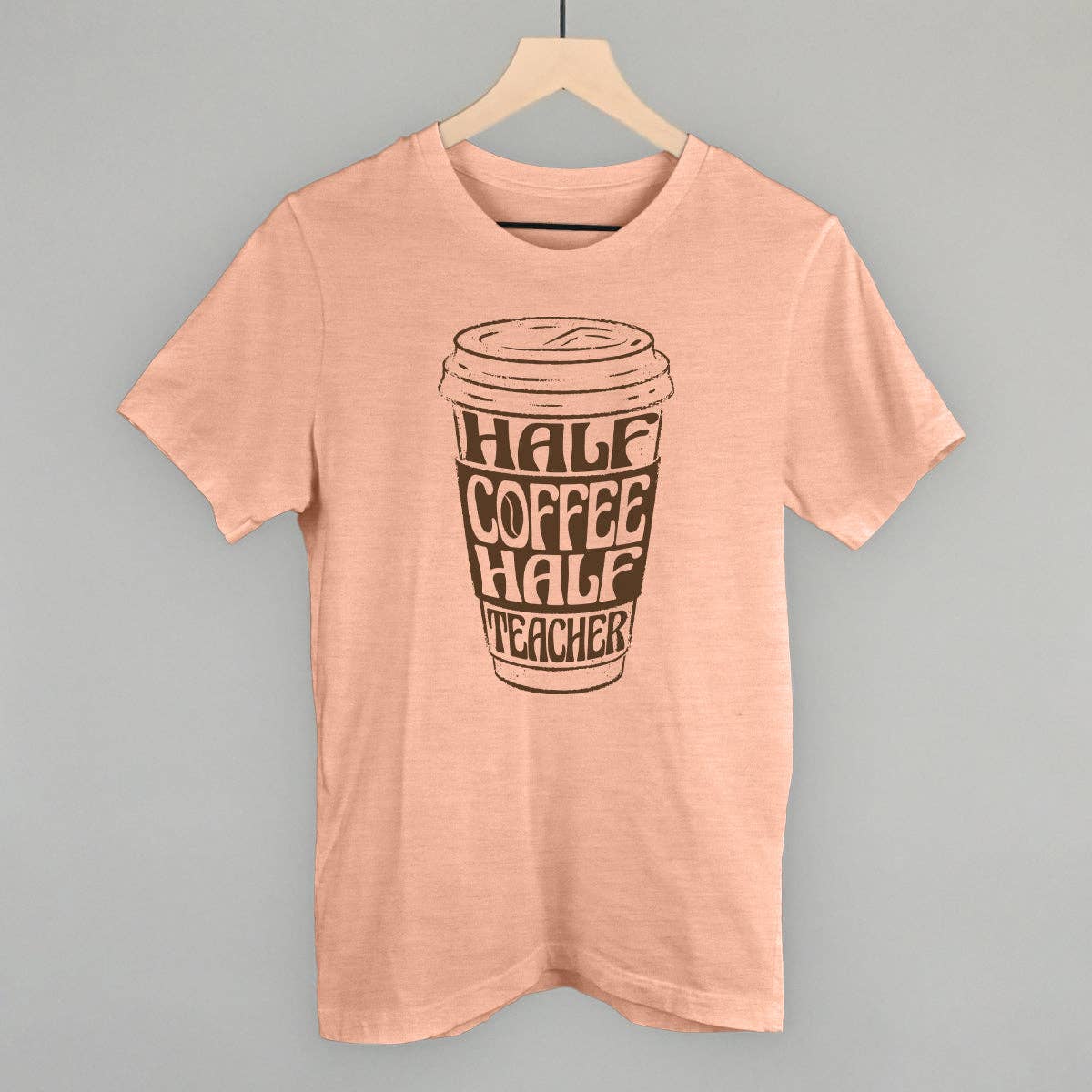 Ivy + Cloth - Wholesale Screen Printed T-Shirt - Women's - Half Coffee Half Teacher10