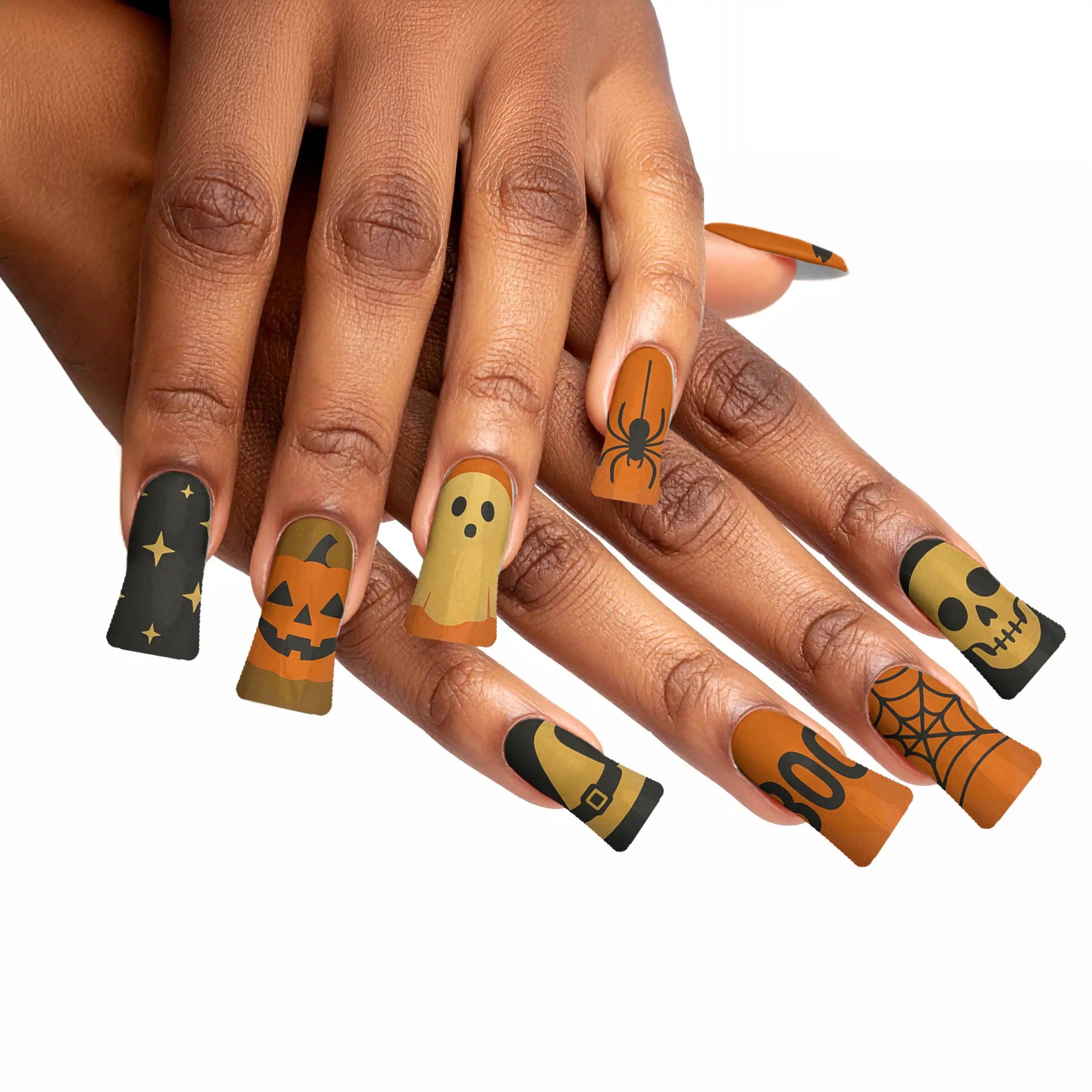 FYNE BODY - Wholesale Press-on/fake nails - Ghoul's Gold Glamour Halloween Press-On Nails6