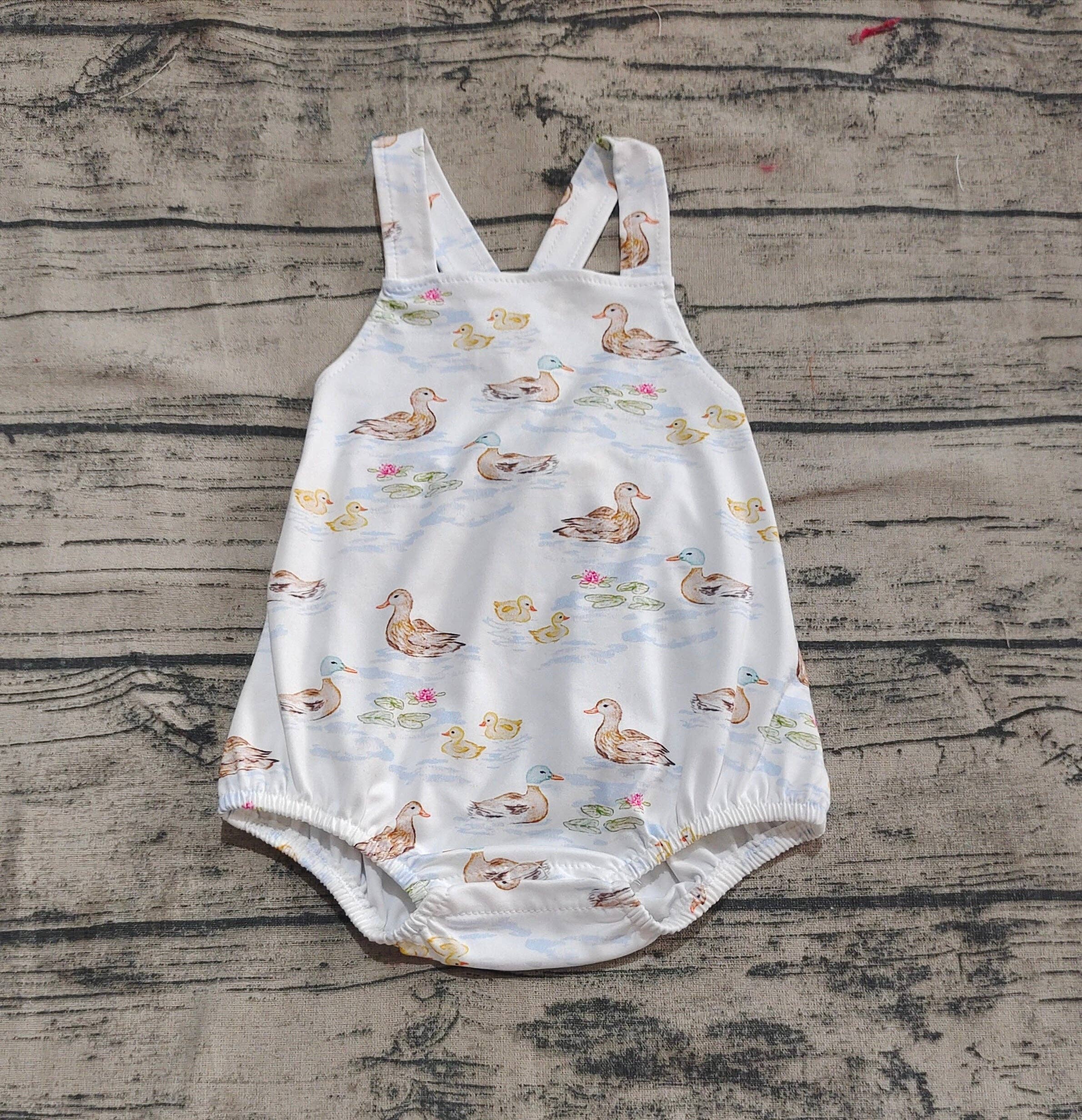 Aier Wholesale - Wholesale Bodysuit (Non-Footed) - Baby - Baby Boys Strap Ducks Bubble Rompers2