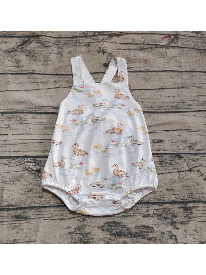 Aier Wholesale - Wholesale Bodysuit (Non-Footed) - Baby - Baby Boys Strap Ducks Bubble Rompers2