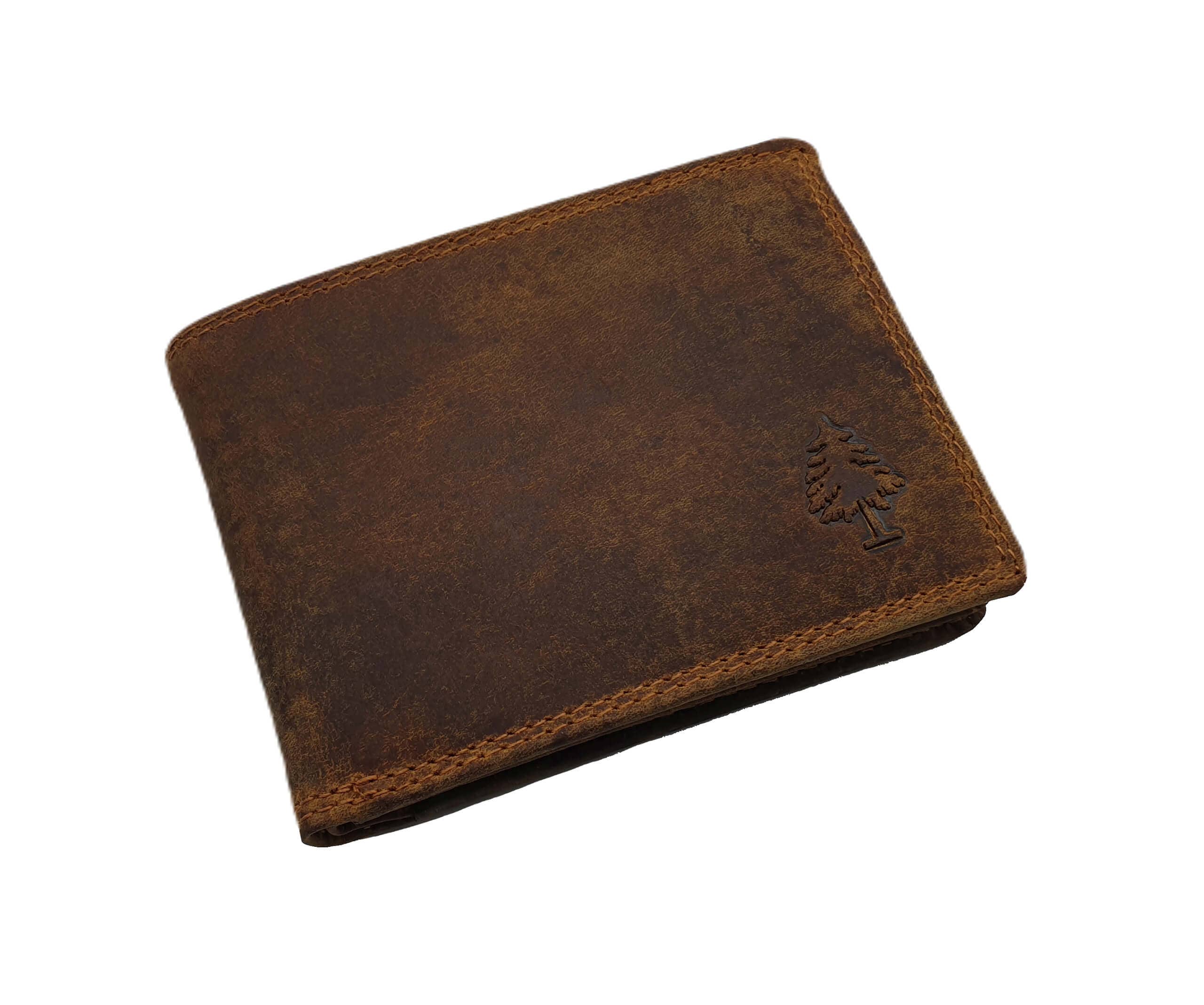 Greenwood - Vendita all'ingrosso Portafoglio - Unisex - Portafoglio piccolo in pelle con protezione RFID, tasche per carte e monete Silas5