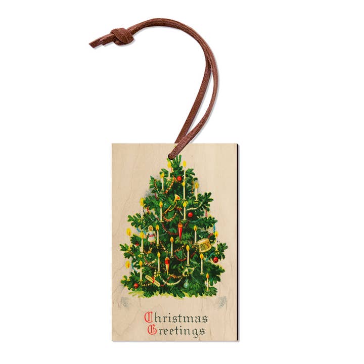 DaydreamHQ - Wholesale Postcard - Old Christmas Tree - Wood Postcards & Magnets1