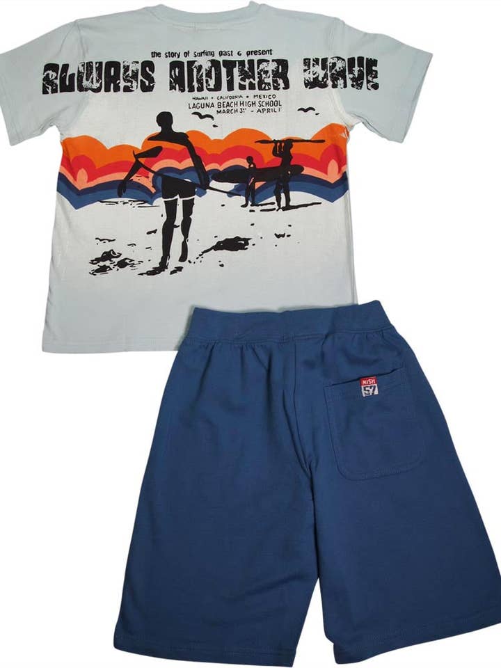 Eastern Off Price – Engroshandel Top- og shortssæt – til børn – Mish Mish småbørn & dreng bomuld kortærmet sæt27