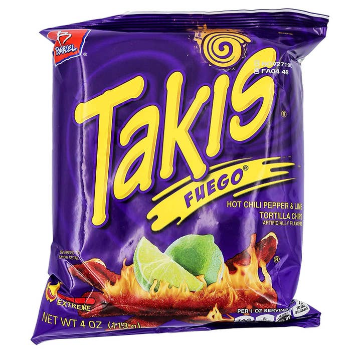 Shop The King - Vente Chips - Takis Fuego Chips Tortilla Piment Fort & Citron Vert Sachet 92 g