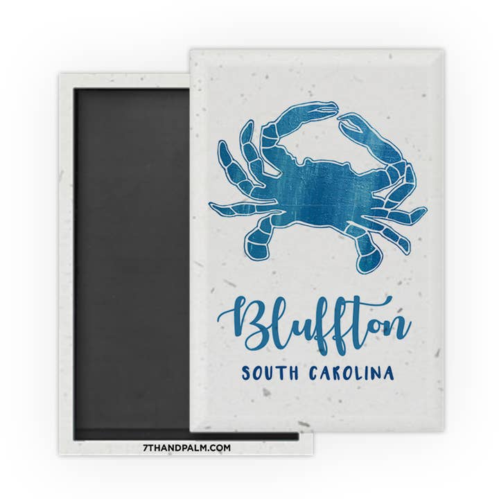 Bluffton Blue Krabbenmagnet für den Großhandel von 7th & Palm