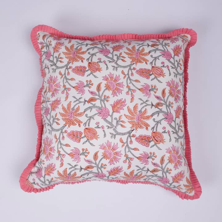 Roohi - Hand Block-Printed Cotton Pillowcase for wholesale by Thar Living