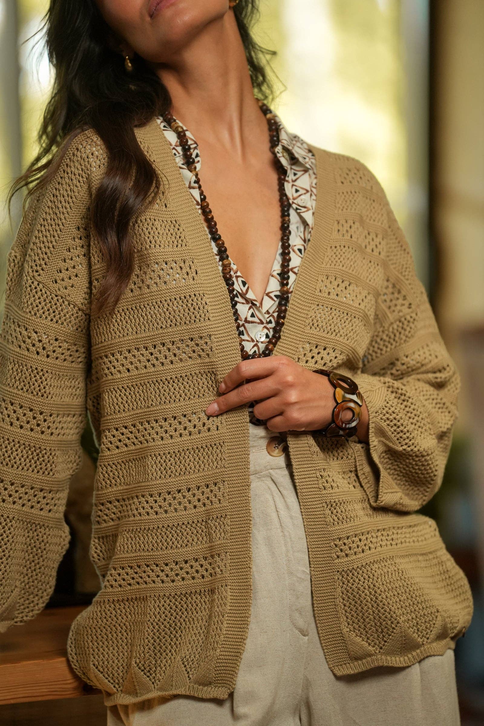 GUIMANOS - Wholesale Jacket - Women's - Perforated Open Coat2