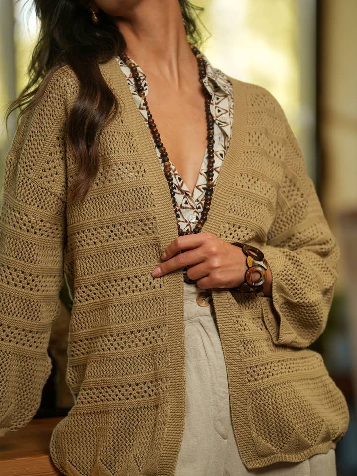 GUIMANOS - Wholesale Jacket - Women's - Perforated Open Coat2