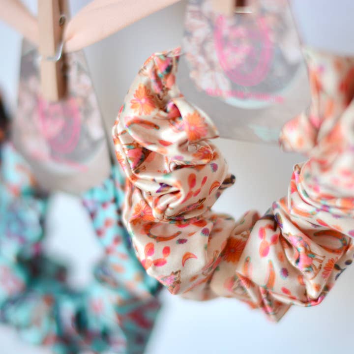 Tirzah Lane Art - Wholesale Scrunchie - Women's - Desert Dreamin’ Western Scrunchie Set of 3 Cowgirl Hair Accessory