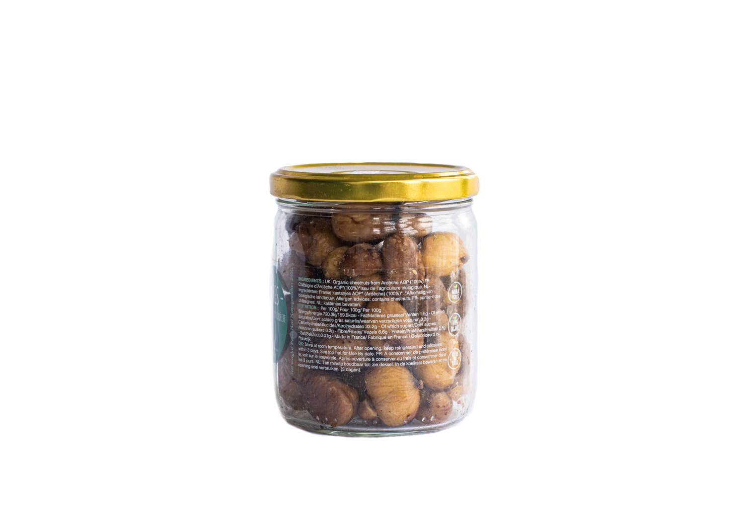Tartines & Oléa - Wholesale Nuts - Organic whole chestnuts from Ardèche in a 30x240g pot1