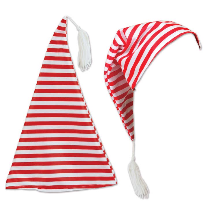 Bonnet de nuit rayé rouge et blanc, taille unique convient à la plupart pour la vente par Beistle