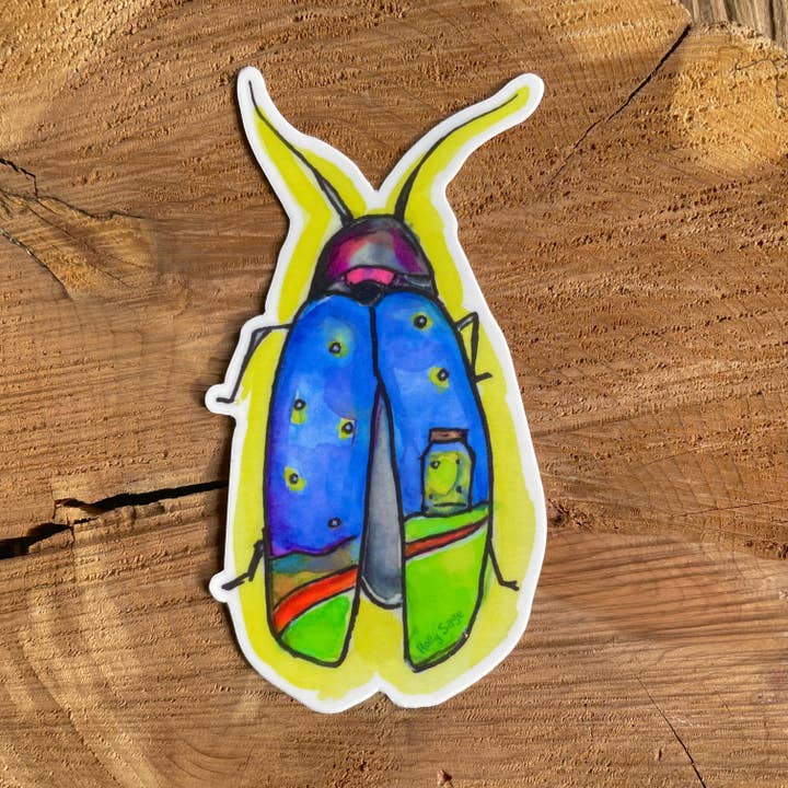 Firefly Glow Sticker for wholesale by Holly Sage Art