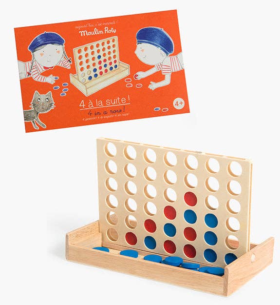 Speedy Monkey - Vente Jeux de société - Jeu de plateau en bois 4 à la rangée - Jouet récréatif - Moulin Roty2