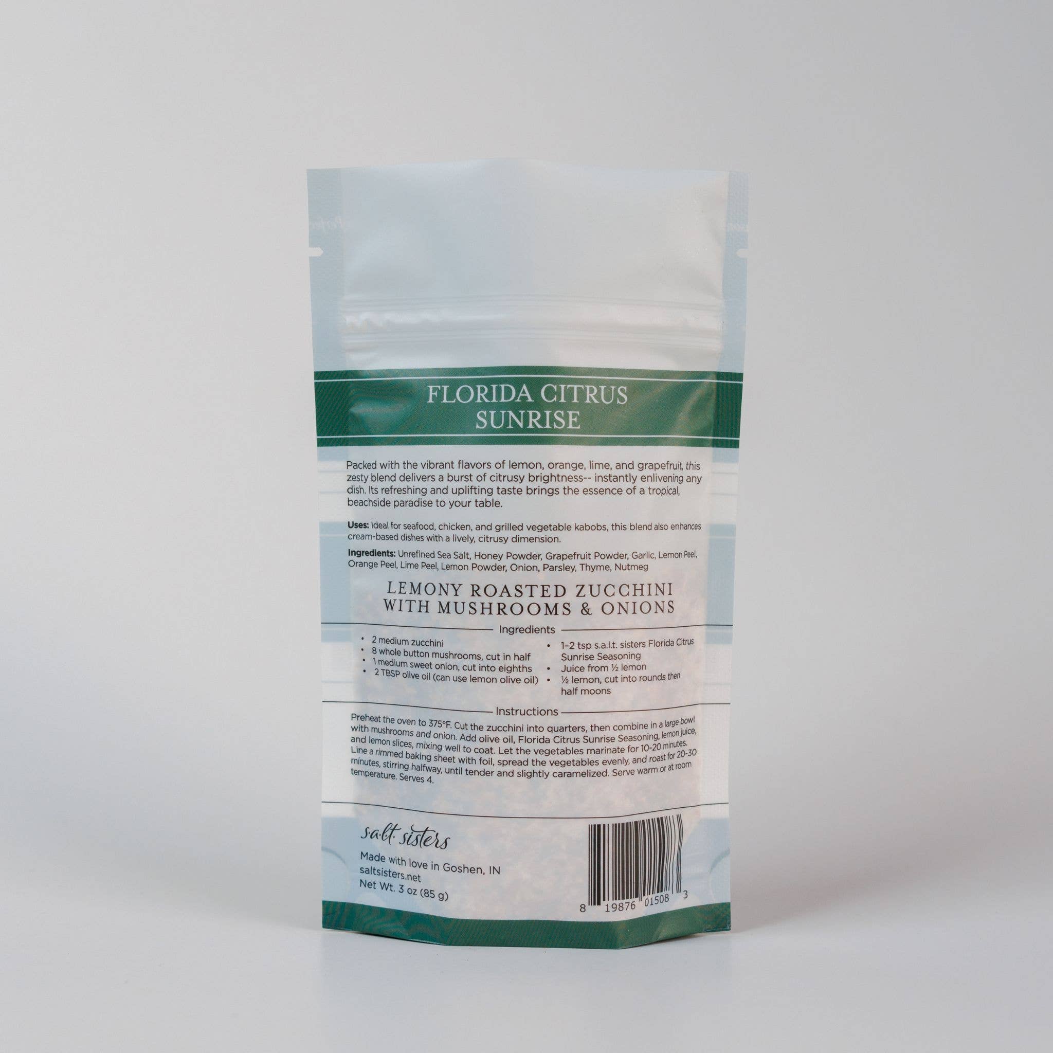 Salt Sisters - Wholesale Dried Spice Mix - Herb, Spice & Salt Blend - Florida Citrus Sunrise - 3 oz Bag1