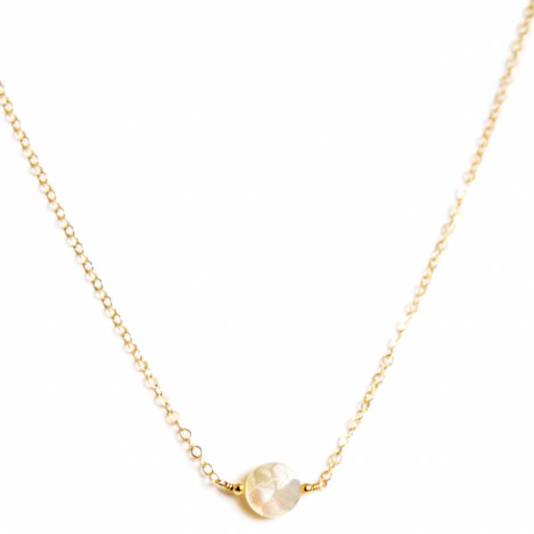 Mother of Pearl Snowflake Necklace for wholesale by Rebekah Gough Jewelry