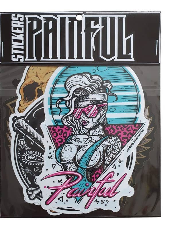 PACK PEGATINAS DOLOROSA serie 2 para venta al por mayor de Painful Clothing