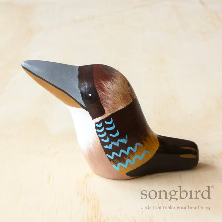 Laughing Kookaburra Paperweight Whistle for wholesale by Songbird