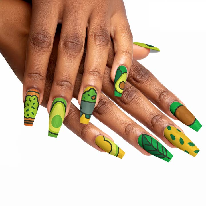 FYNE BODY - Wholesale Press-on/fake nails - AvoChic Sunshine Avocado Press-On Nails35