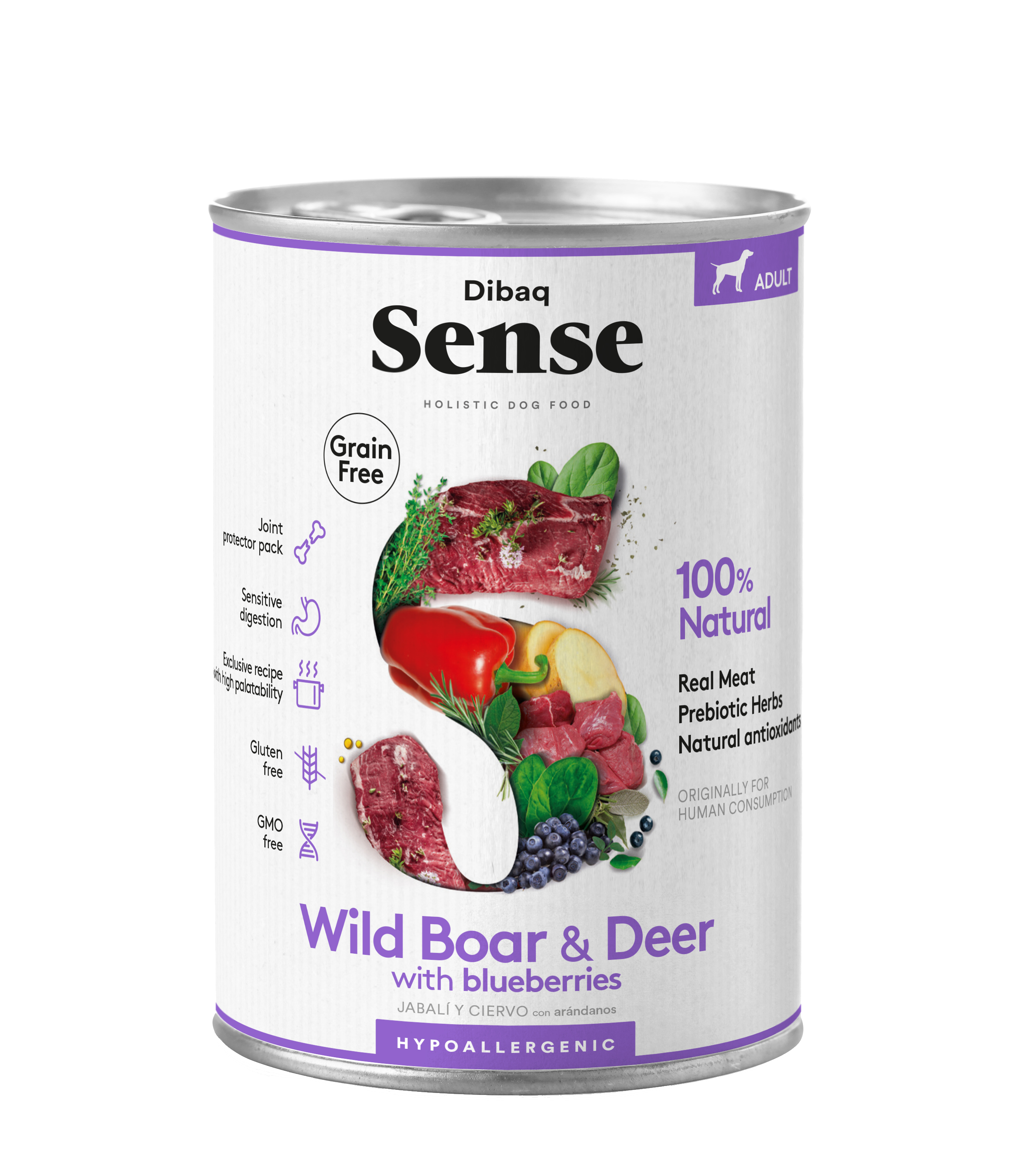 DIBAQ - Wholesale Pet Food - Dog - Sense Dog Wild Can 380 G0