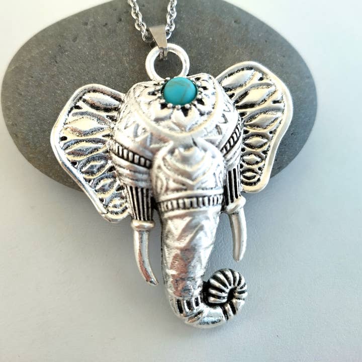 Elephant Statement Necklace for wholesale by Piccadilly Pendants