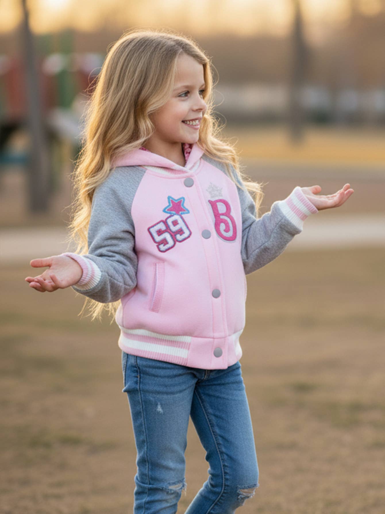 Unik - Wholesale Varsity/Baseball Jacket - Women's - Barbie Varsity Jacket 2-45