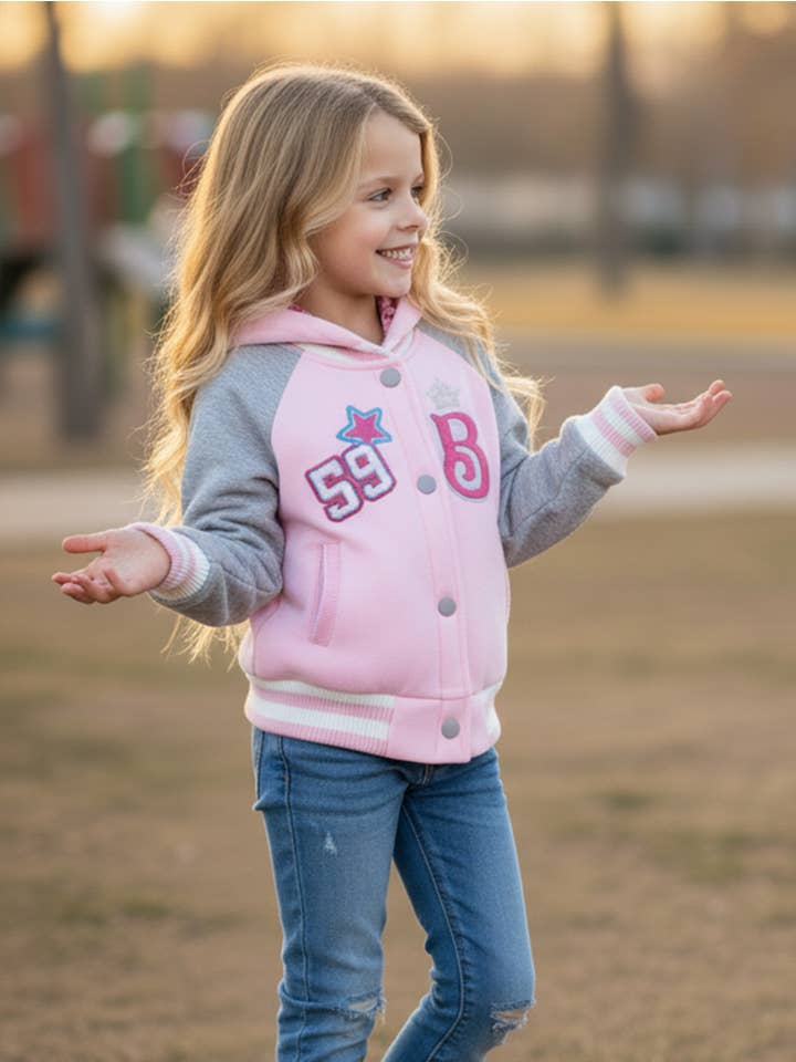Unik - Wholesale Varsity/Baseball Jacket - Women's - Barbie Varsity Jacket 2-45