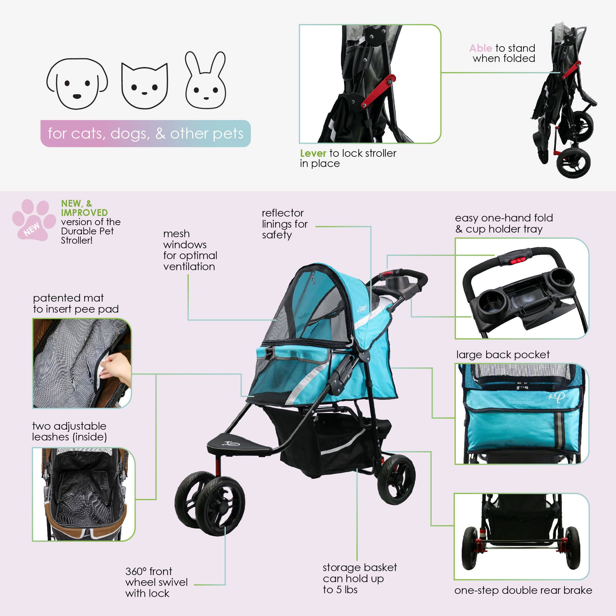 Petique - Wholesale Pet Carrier - Cat/Dog - Revolutionary Pet Stroller54
