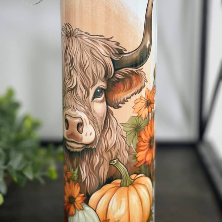 CMD Wholesale - Wholesale Insulated Mug/Tumbler - Hay There Pumpkin 20oz Skinny Tumbler3