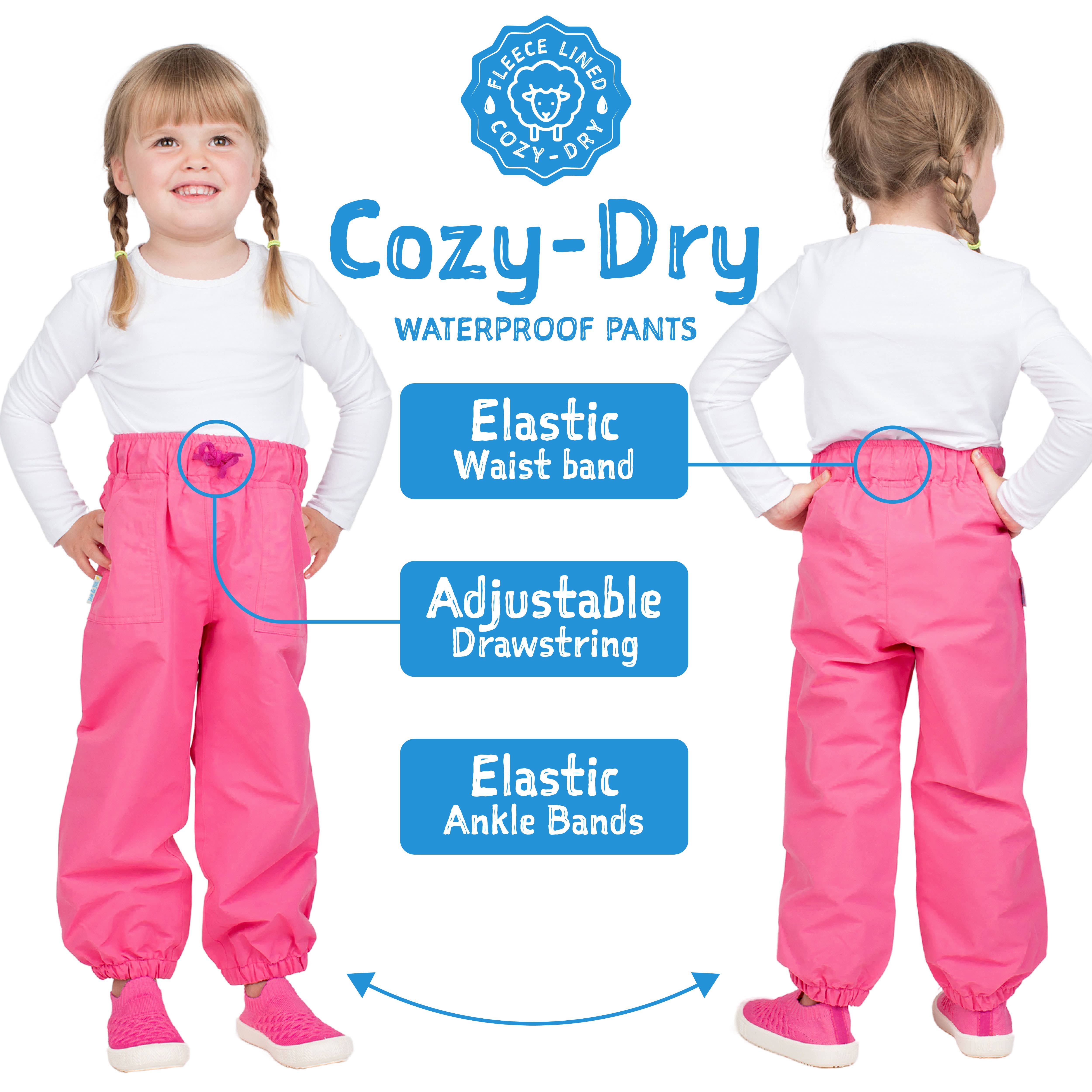 Jan & Jul - Wholesale Pants - Kids - Purple Dream | Cozy-Dry Rain & Snow Pants2