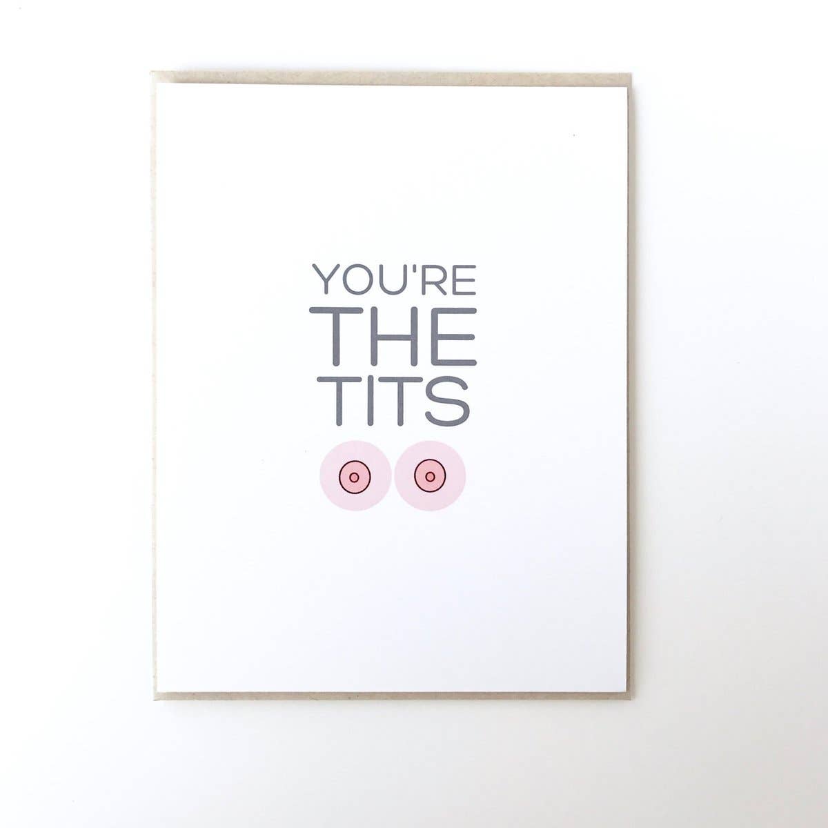 PAGEFIFTYFIVE - Wholesale Love Card - You Are The Tits Card2