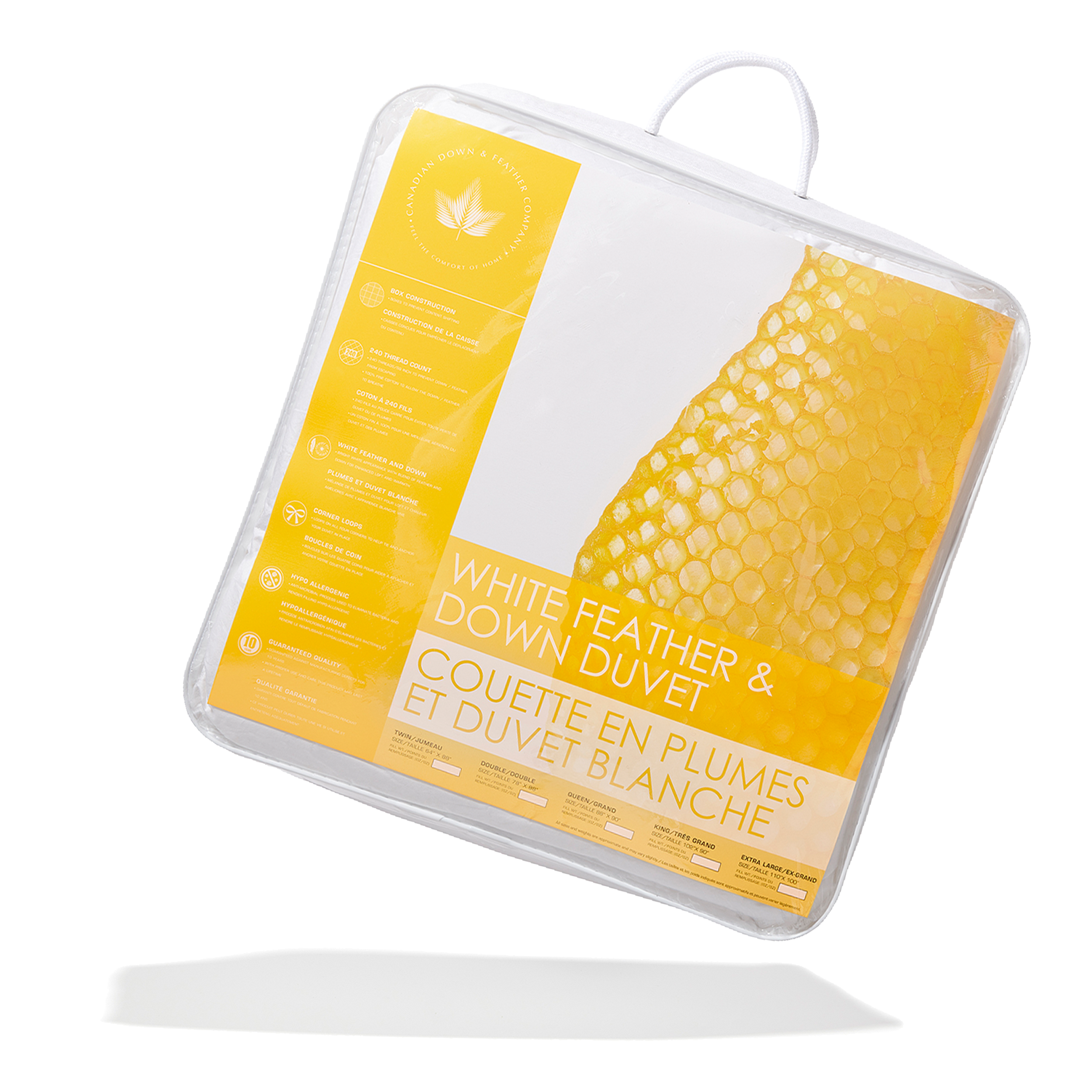 Canadian Down & Feather Company - Wholesale Duvet Cover - White Feather and Down Duvet1