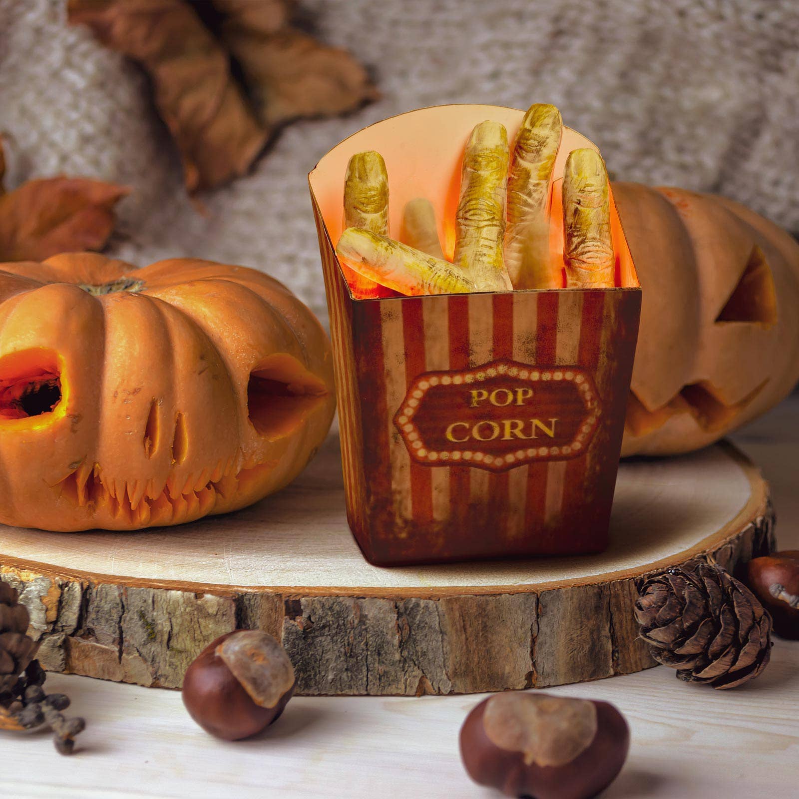 Fun Little Toys - Wholesale Decal - Party Decorations - Halloween Popcorn Bucket Finger Indoor Decorations5