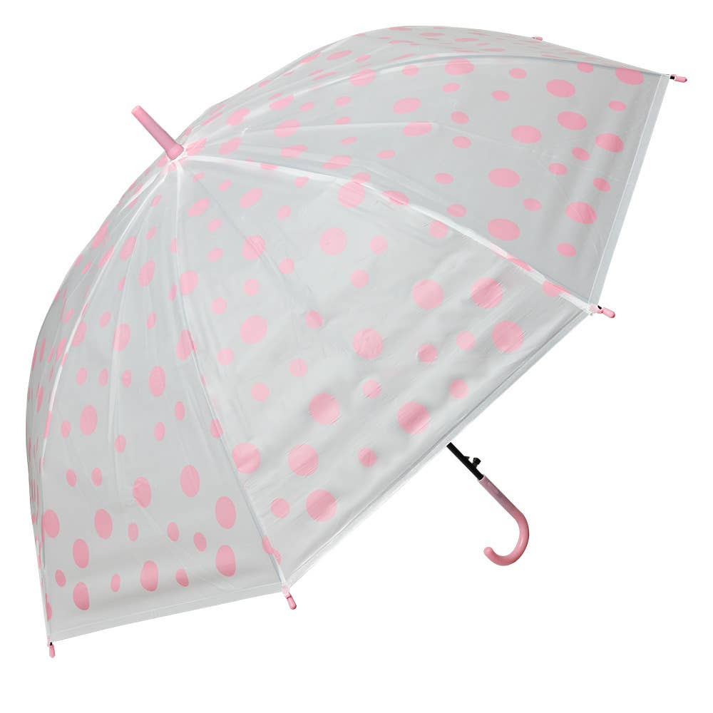 Clayre & Eef - Wholesale Umbrella - Kids - JZCUM0021P Children's umbrella Ø 88x71 cm Pink White0