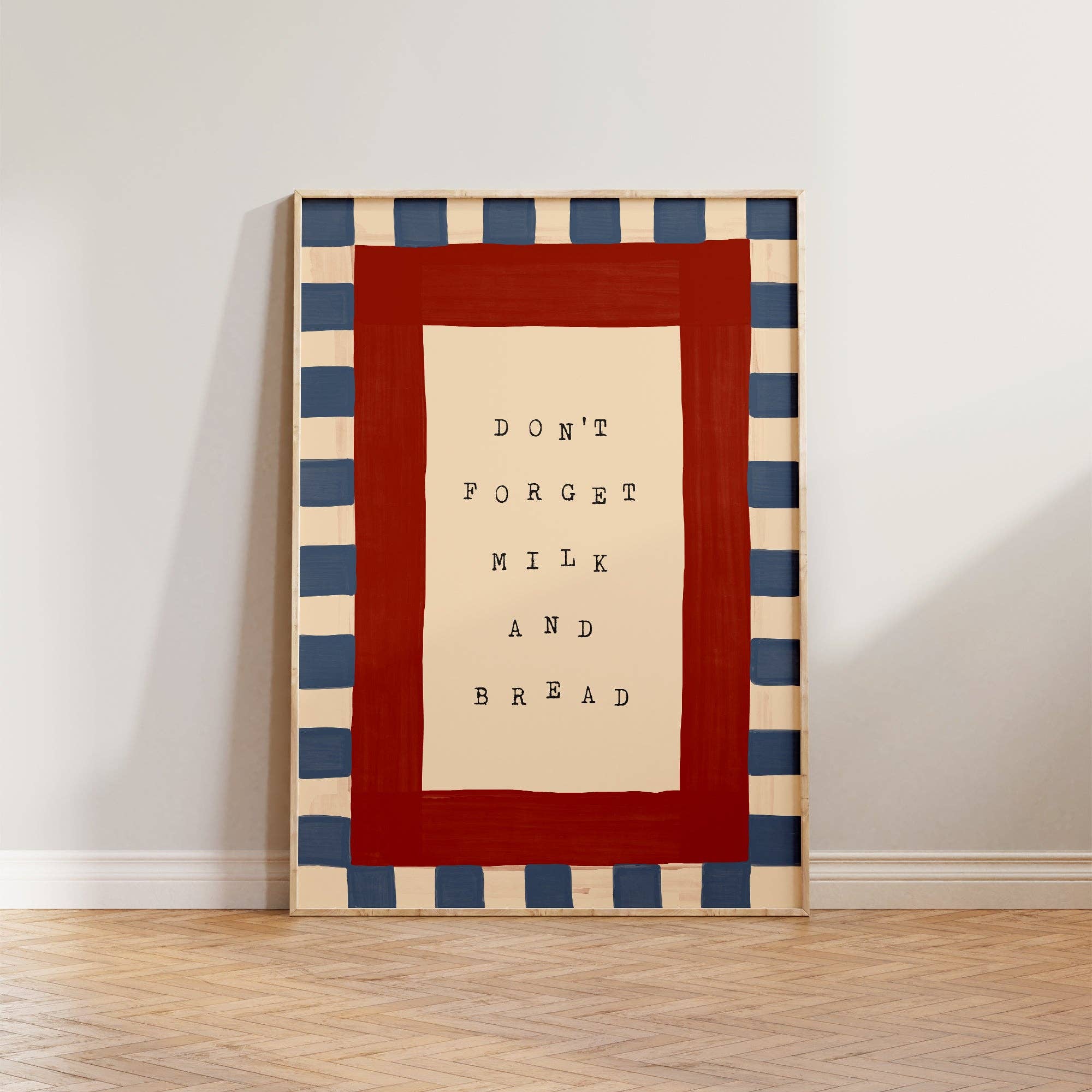 Lune Club - Vente Affiche d'art - N'oubliez pas le lait et le pain Imprimer0