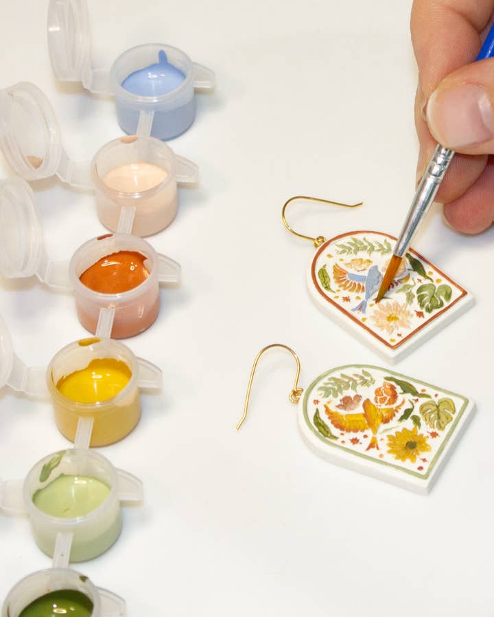 ShopMalCreates - Wholesale DIY Craft Kit - Paint Your Own Earrings | Polymer Clay Earring Kit0