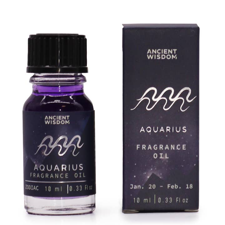 Zodiac Fragrance Oil 10ml - AQUARIUS for wholesale by Ancient Wisdom